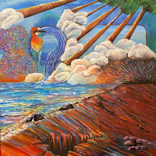 "Abstract Landscape" by Pouneh Asli, Acrylic on Canvas
