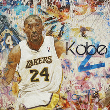 "Reflection" by Jay Nadeau, Glass Mosaic Art of Kobe Bryant