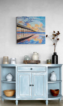 "OB Pier" by Moira Lumpkin, Acrylic on Canvas
