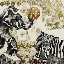 "Circo Chino" by Sergio Armando Tavera Pacheco, Mixed Media on Hard Paper
