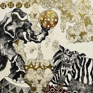 "Circo Chino" by Sergio Armando Tavera Pacheco, Mixed Media on Hard Paper