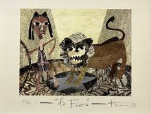 "La Fiera" by Sergio Armando Tavera Pacheco, Mixed Media on Hard Paper