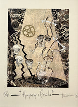 "Homenaje a Posada" by Sergio Armando Tavera Pacheco, Mixed Media on Hard Paper