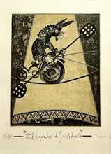 "El Buscador de Sabiduría" by Sergio Armando Tavera Pacheco, Mixed Media on Hard Paper