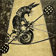 "El Buscador de Sabiduría" by Sergio Armando Tavera Pacheco, Mixed Media on Hard Paper