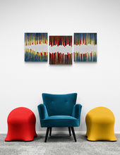 "Ethos of Life" Triptych by Sunil Joishy, Acrylic on Canvas