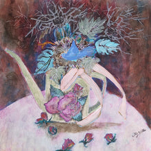 "The Blue Bird" by Suzanne Willis, Mixed Media on Hard Paper