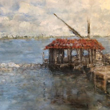 "The Old Fisherman's House in Montenegro" by Bato Bostandzic, Acrylic on Canvas