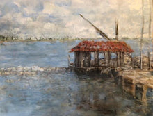 "The Old Fisherman's House in Montenegro" by Bato Bostandzic, Acrylic on Canvas