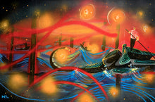 "Venice" by Harry Salmi, Acrylic and Spray Paint on Canvas