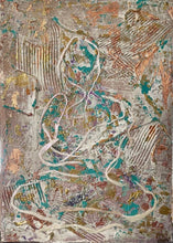 "Meditation Series" by Myla Gonzales, Mixed Media on Canvas
