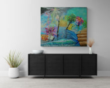 "The Secret of Creation" by Pouneh Asli, Mixed Media on Canvas