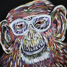 "Monkey Business" by Angelo, Mixed Media on Canvas