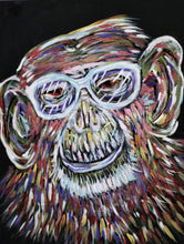 "Monkey Business" by Angelo, Mixed Media on Canvas