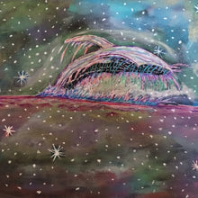 "Abstract Humpback" by Angelo, Mixed Media on Canvas