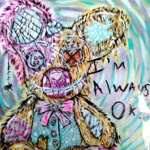 "Mr Buttons" by Angelo, Mixed Media on Canvas
