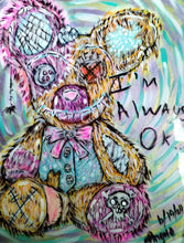 "Mr Buttons" by Angelo, Mixed Media on Canvas