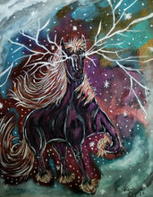 "Beautiful Nightmare" by Angelo, Mixed Media on Canvas