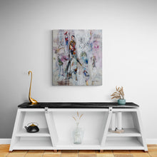 "Started" by Asma Kocjan, Mixed Acrylic, Epoxy on Canvas