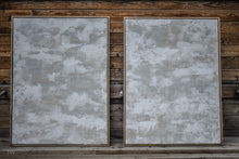 "Sea Glass #1 and #2" Diptych by Kim Daw, Mixed Media on Stretched Canvas
