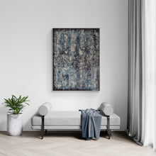 "Blue Snow Storm" by Donald Jesolva, Acrylic on Canvas