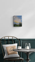 "Sunset at the Vineyard" by Cecilia Kelleher, Acrylic on Canvas
