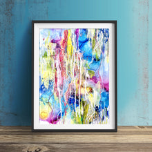 "Summer Rain" by Celeste Wrona, Mixed Media on Paper