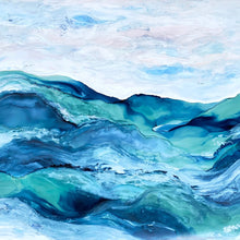 "Tides”  by Celeste Wrona,  Ink and Acrylic on Paper