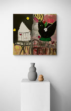"Hey Nueva York!" by Charlotte Forbes, Mixed Media on Canvas