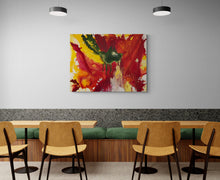 "Vibrant Inferno" by Dalia Ganzel, Acrylic on Canvas