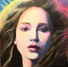 "J. Law Soft Breeze" by Dennis Asbury, Acrylic on Canvas