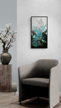 “Blue Rising” by Kimberly Altman, Fluid Acrylic on Canvas