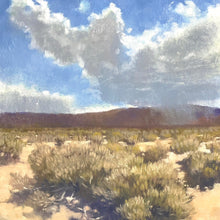 “Johnson Valley Showers” by Francis DiFronzo, Oil over Acrylic and Gouache