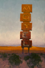 “Motel 1" by Francis DiFronzo, Oil over Acrylic and Gouache