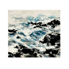 "Breaking Waves Triptych" by Suzie Soyon Koh, Ink & Indigo on Hanji Paper