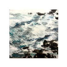 "Breaking Waves Triptych" by Suzie Soyon Koh, Ink & Indigo on Hanji Paper