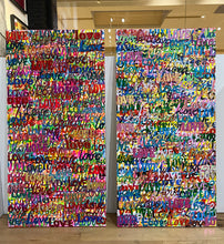 “Love 2” by Husmann, Mixed Media on canvas