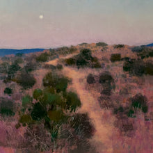 "Portola Camp (After Sunset)” by Francis DiFronzo, Oil over Acrylic and Gouache