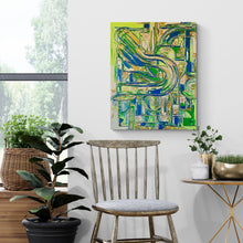 "Organically Hieroglyphic" by Ing Weaver, Acrylic on Canvas