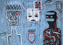 "We Don't Play Games with the reaper" by Jack Muschog, Mixed Media on Canvas