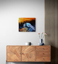 "Blue Bee" by Kelly Coffman, Mixed Media