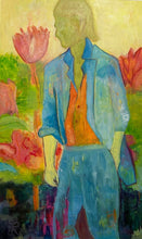 "Her Garden & His Garden Diptych" by Linda Robin, Acrylic on Canvas