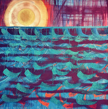 "Nostalgia" by Lola Szent-Gyorgyi, Mixed Media on Canvas