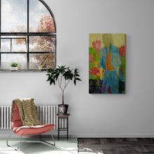 "Her Garden & His Garden Diptych" by Linda Robin, Acrylic on Canvas