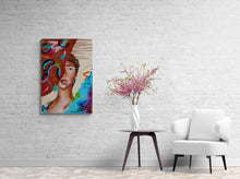 “Been Dressing Up with Courage” by Luna Cheung, Mixed Media on Canva