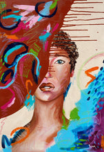 “Been Dressing Up with Courage” by Luna Cheung, Mixed Media on Canva