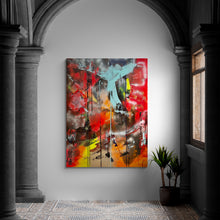 "Lost Angel Over the Hell" by Milan Sopko, Acrylic on Canvas
