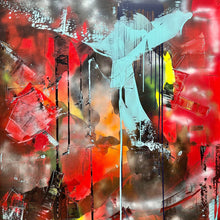 "Lost Angel Over the Hell" by Milan Sopko, Acrylic on Canvas