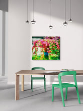 "Flower Vase in a Pool of Water 2” by Americo, Digital Painting/ Giclée on Canvas