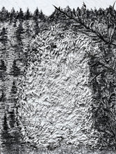 “Noviembre En Taos” by Monic Reyes, Mixed Media On Canvas